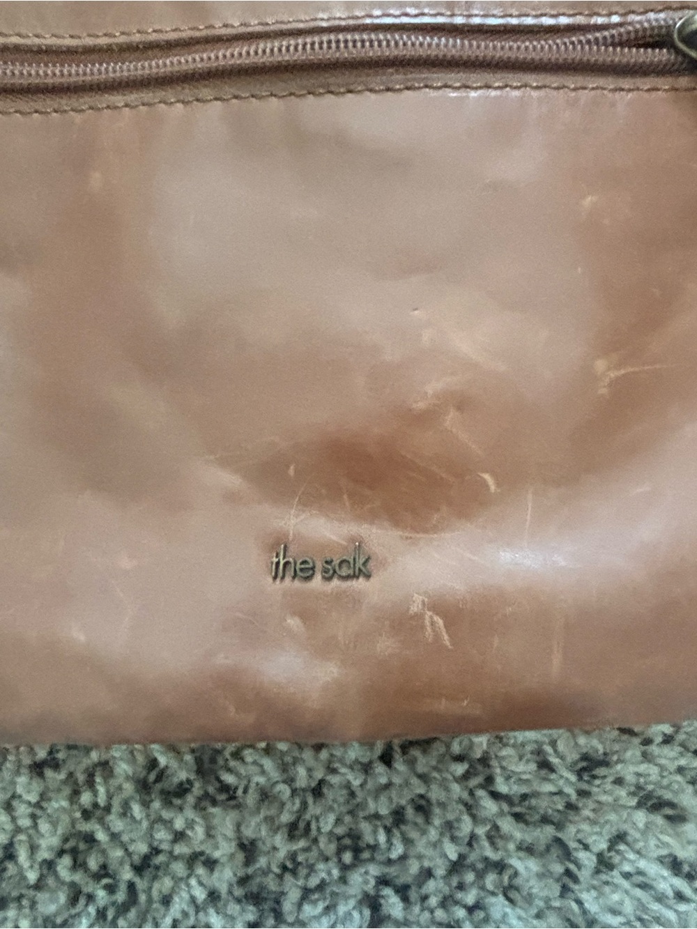 The Sak Brown Embossed Leather Crossbody Bag - Picture 4 of 5